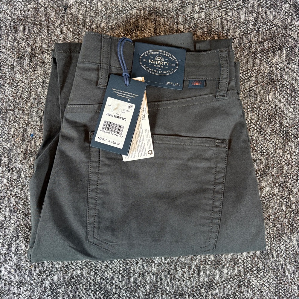 Faherty Movement 5 Pocket Pant Men's 29 x 32 - Graphite